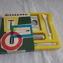Tradera Gillette Rakset med Rakkräm retro originalförpackning| Barbering
