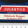 Tradera Gökalunds bryggeri Bergkvara, Julbrygd klass I| Breweriana