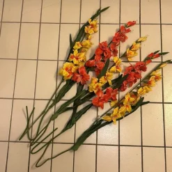 Tradera Gladiolus konstgjorda blommor ca 90 cm långa| Kunstige Planter