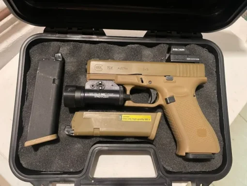 Tradera Glock 19X GBB med bling> Eventyrsport