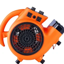 Outlet Golvfläkt – 1380 RPM, 1000 CFM, 3 hastigheter, 4 justerbara vinklar Varme