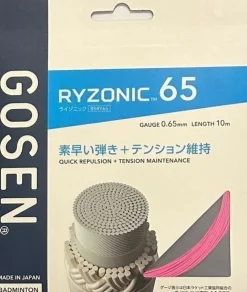 Tradera Gosen Ryzonic 65, badminton sena, 0,65 mm x 10 m, Rosa> Badminton