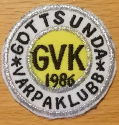 Store Gottsunda Varpaklubb tygdekal Stofmærker & Pins