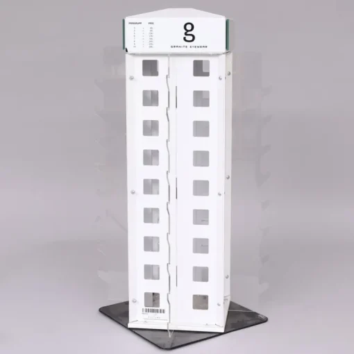 Tradera Granite Eyewear sunglasses stand-rotating with multiple racks-circa 2000s-11Kg| Andet - Hjem & Husholdning