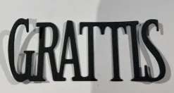 Tradera Grattis-ord i svart| Scrapbøger