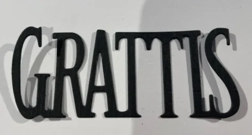 Tradera Grattis-ord i svart| Scrapbøger