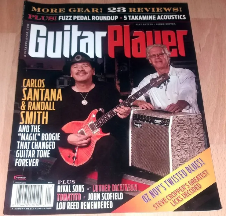Tradera Guitar Player Jan. 2014 Santana & Randall Smith, Rival Sons, Lou Reed, Tomatito| Musiktidsskrifter & Litteratur
