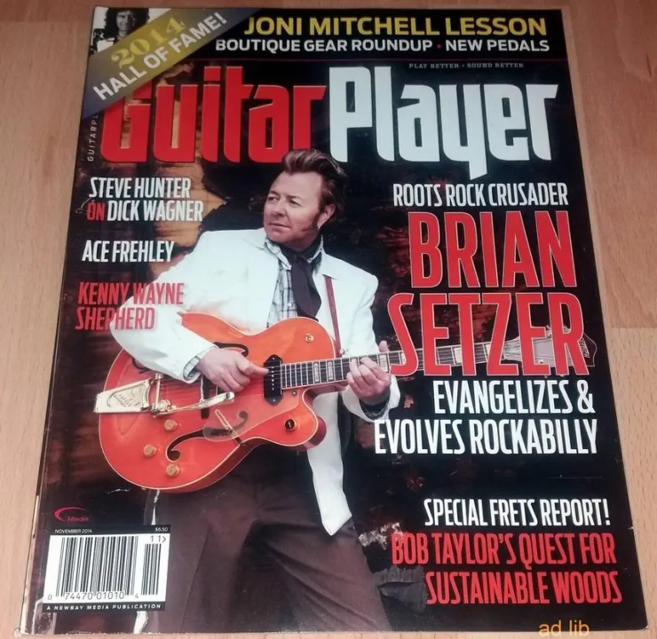Tradera Guitar Player Nov. 2014 - Brian Setzer, Ace Frehley, Kenny Wayne, Night Ranger| Musiktidsskrifter & Litteratur