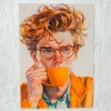 Tradera Gyllene Tankar - A4 Premium Glansigt Papper (utan ram)| Fotokunst