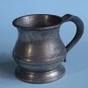 Clearance Half Gill tenn mugg, Page & Pratt, England Tin & Messing