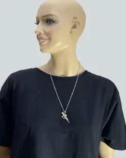 Tradera Halsband 40-45 cm - Maskingevär/Automatkarbin - Stainless Steel> Halskæder