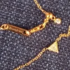 Tradera Halsband BERMUDA - KUMKUM - Guldpläterad Silver med Zirkoner> Andre Smykker