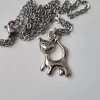 Tradera Halsband med katt / kattberlock| Smykker