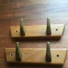 Discount Handdukshängare Hafa Combino serie 15,5x3,5 ädelträ och mässing knoppar Kroge, Håndtag & Beslag