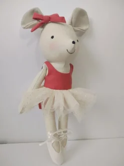 Tradera Handgjord mus ballerina docka gosedjur mjuk leksak present babyshower hantverk| Baby, Børn & Leg