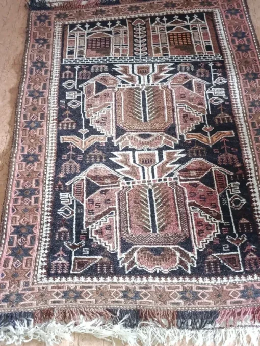 Discount Handgjord orientaliskatta i bruna toner 140x80 cm Gulvtæpper