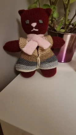 Tradera Handstickad björn, leksak, nytt| Baby, Børn & Leg