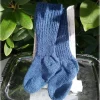 Tradera Handstickade yllesockar raggsockar blå s 25-26 im 15 nyskick| Baby, Børn & Leg