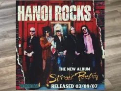 Tradera HANOI ROCKS STREET POETRY 2007 PHOTO POSTER| Musikplakater