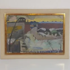 Tradera Hans Ekvall - Olja på pannå| Malerier