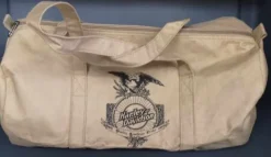 Tradera Harley Davison rund duffelväska i kanvastyg| Merchandise