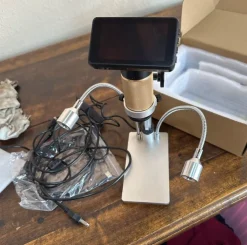Tradera HDMI/USB 1080P 10-300X digitalt mikroskop för svetsning, FHD långa objektavstånd| Mikroskop