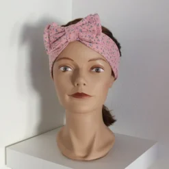 Hot Headband/hårband, sött, handgjort - Rosa, blommig Hårtilbehør
