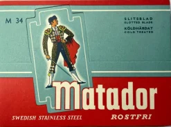 Tradera Hel äldre förpackning med Matador rakblad| Barbering