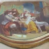 Tradera Hellas Plåtask Chokladkonfekt 600g Konstbild Familjeidyll fr1800-t 30x20cm Retro> Metalemballage