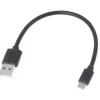 Tradera Helt Ny Liten Svart USB Kabel på endast 20.5 cm | USB MICRO> Anden Telefoni