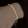 Tradera HELT NYTT!! 18 + 5 cm Armband Fotlänk boho enkel kedja guldpläterad elegant> Ankelkæder