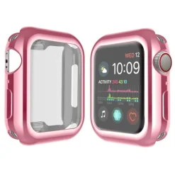 Tradera Heltäckande Skal till Apple Watch 1/2/3 Skärmskydd 42mm ROSA> Anden Telefoni