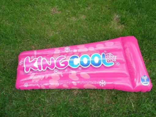 Tradera Hemglass King Cool uppblåsbar bad och pool madrass 110 x 53 cm NY OANVÄND glass> Vandsport