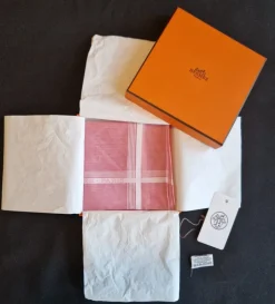 Cheap Hermés näsduk / liten scarf i rosa Andet Tilbehør