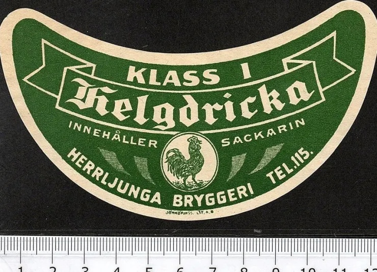 Tradera Herrljunga bryggeri, Helgdricka klass I| Breweriana