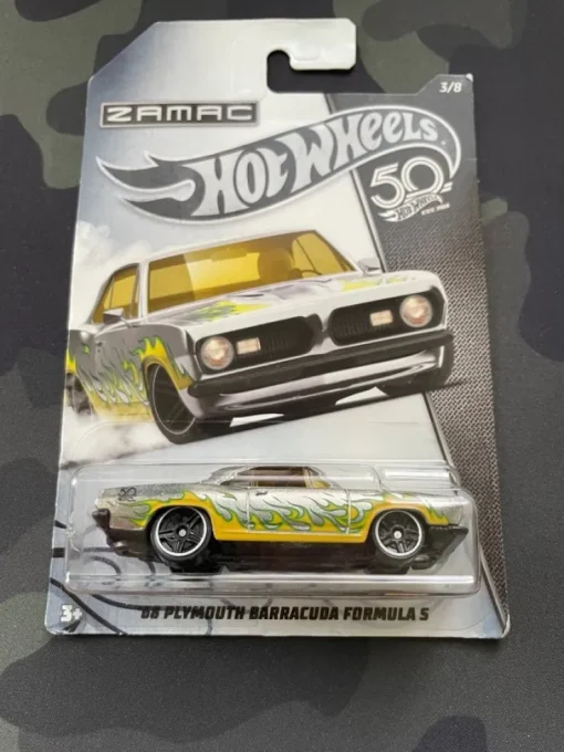 Tradera Hot Wheels - '68 Plymouth Barracuda Formula S ZAMAC 50th Anniversary| Skalamodeller