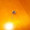 Tradera Hårnål lila och gul färgade prismor bijouteri smycken smycke av metall hair pin> Hårsmykker & Diademer