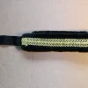 Tradera Hundhalsband halvstryp 52-60 cm svart mjuk fleece svart band guld broderier Ny> Kæledyrstilbehør