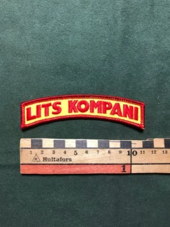 Tradera I5 Fältjägarregementet Lits Kompani Tygmärke> Militære Samlerobjekter