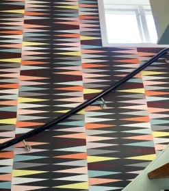 Discount IKEA BRÅKIG Tapet - Geometrisk Mörkgrå Multifärgad Maling & Tapeter