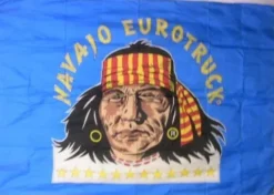 Tradera Indian flagga (Navajo Euro Truck)| Lastbiler & Busser