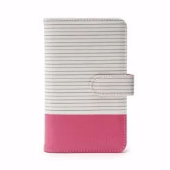 Tradera Instax Randigt mini album rosa randigt för 108 bilder| Fotoalbum