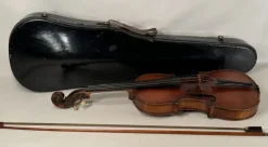 Tradera INSTRUMENT / FIOL MED STRÅKE I LÅDA ETIKETT INUTI GIOVAN PAOLO MAGGINI 16| Musikinstrumenter