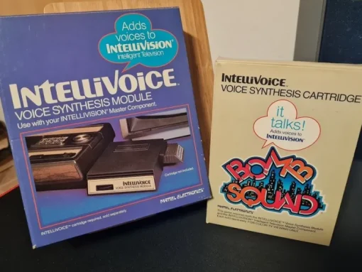 Tradera Intellivision - Intellivoice Voice Synthesis Module + Bomb Squad> Retro-videospil Og Pocket-spil