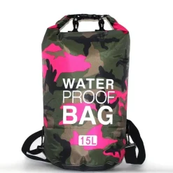 Tradera IPX6 water proof Backpack 15L Pink Camouflage> Vandsport