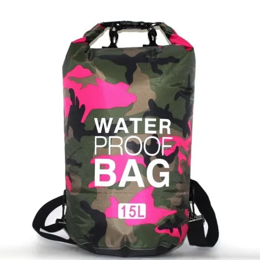 Tradera IPX6 water proof Backpack 15L Pink Camouflage> Vandsport