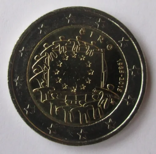 Tradera Irland 2 euro 2015 Flag| Euromønter Og Sedler