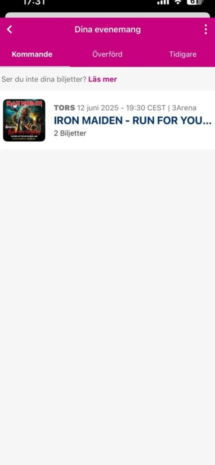 Best Iron Maiden biljetter Koncerter