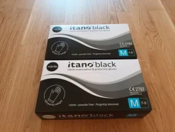 Flash Sale Itano black nitril engångshandskar storlek M Beskyttelsesudstyr & Beklædning