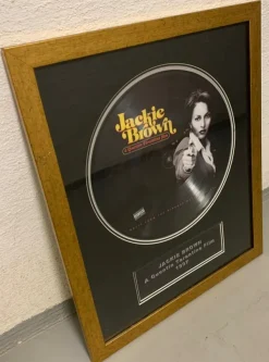 Tradera Jackie Brown (Quentin Tarantino) inramad Picture Disc LP> Musikmemorabilia